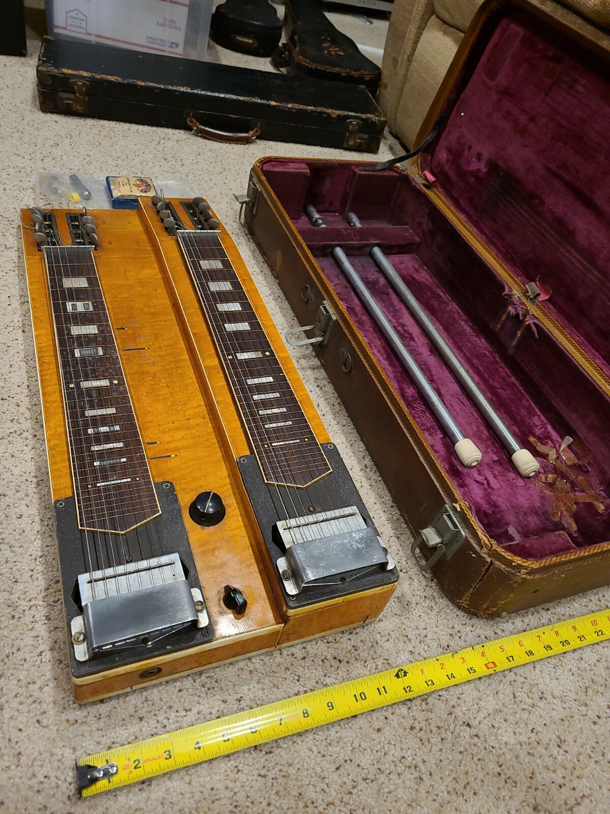Gibson Console Grande F907-7 Double dual Tabletop lap steel Guitar Stand USO