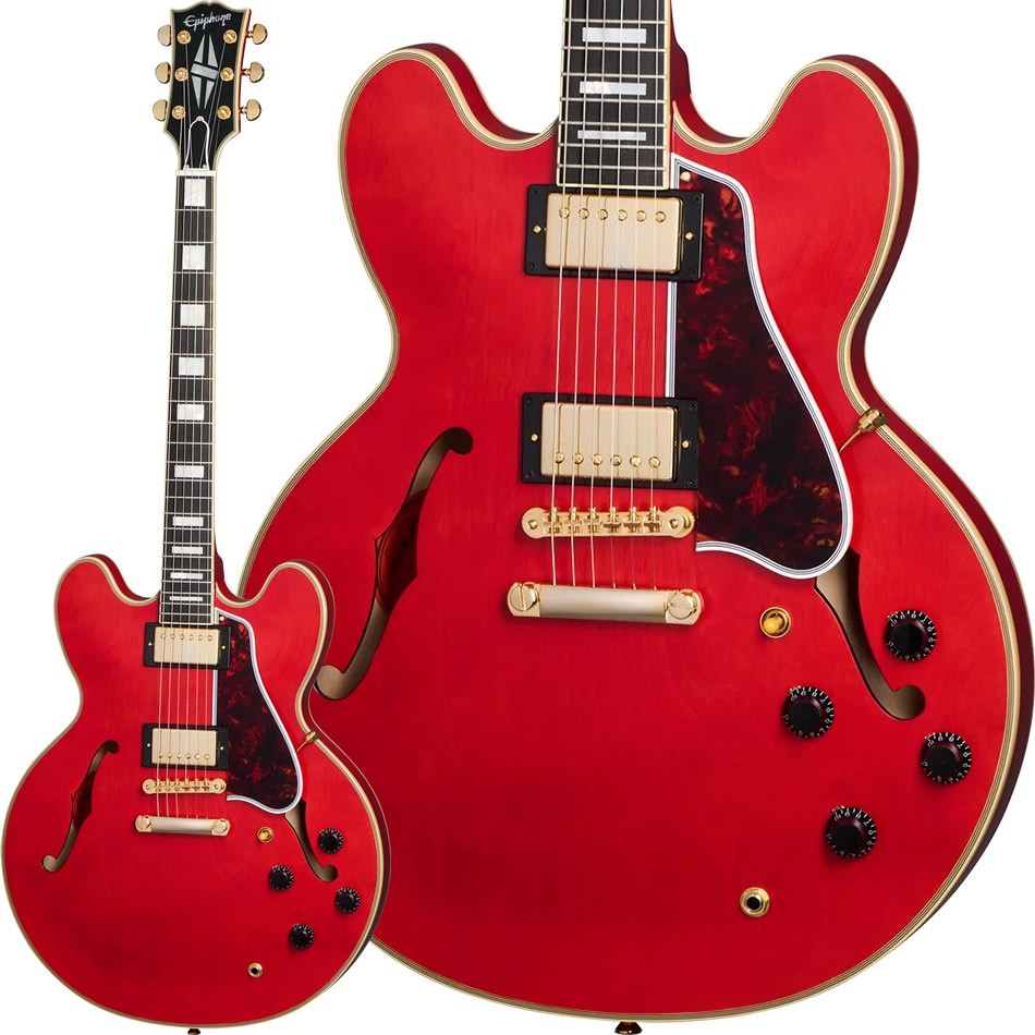 Epiphone Inspired by Gibson Custom 1959 ES-355 Cherry Red Headstock Model