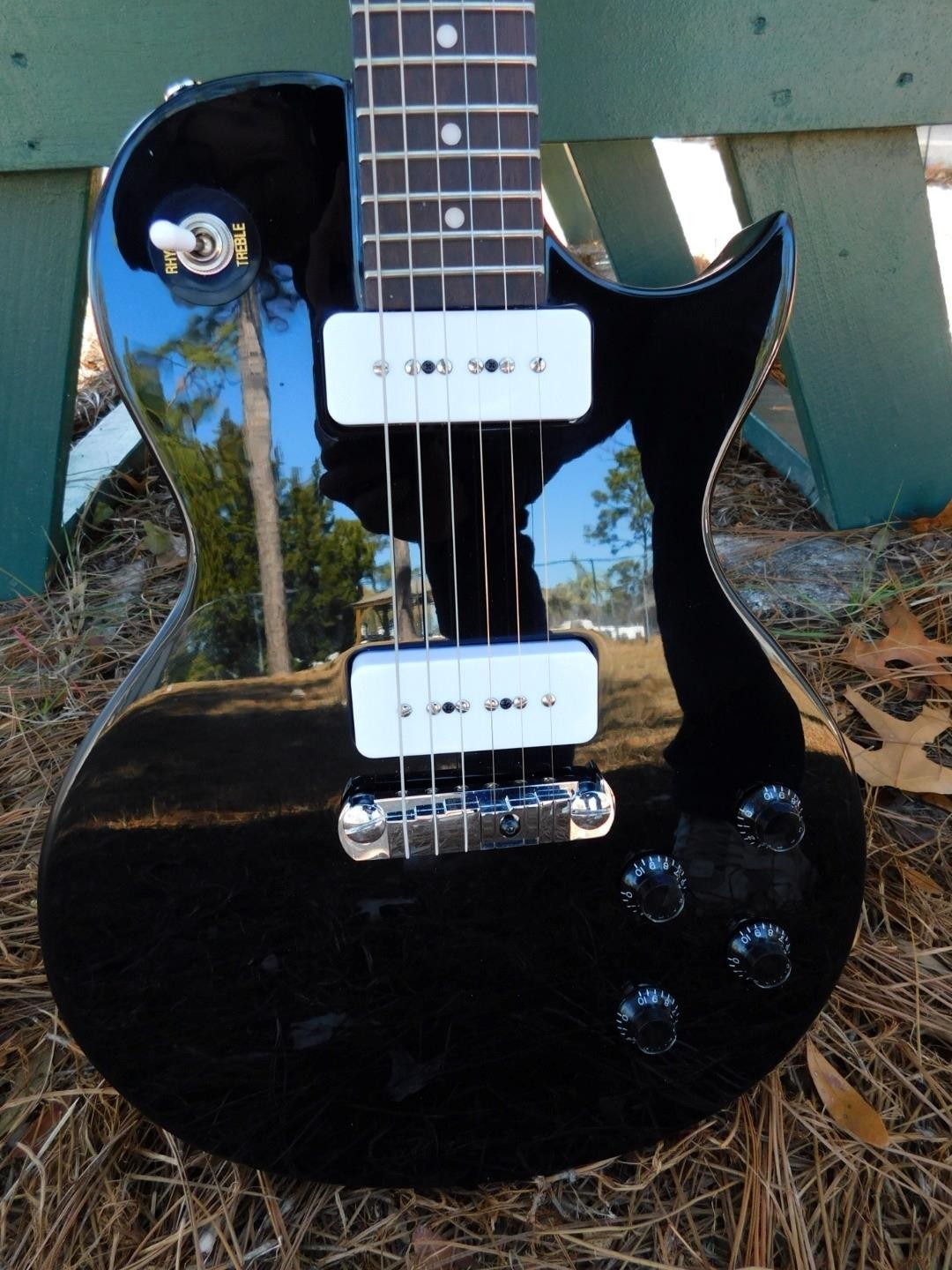 IYV Set Neck LP Special,Hot White P90’s Pickups,Capacitors Upgraded, 6lbs 6ozs