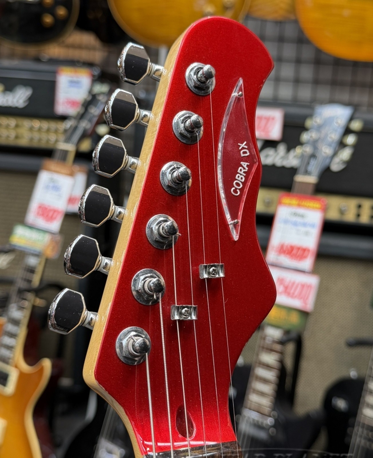 Burns Cobra DX 2013 Used Basswood body Rosewood Candy Apple Red w/Gig case