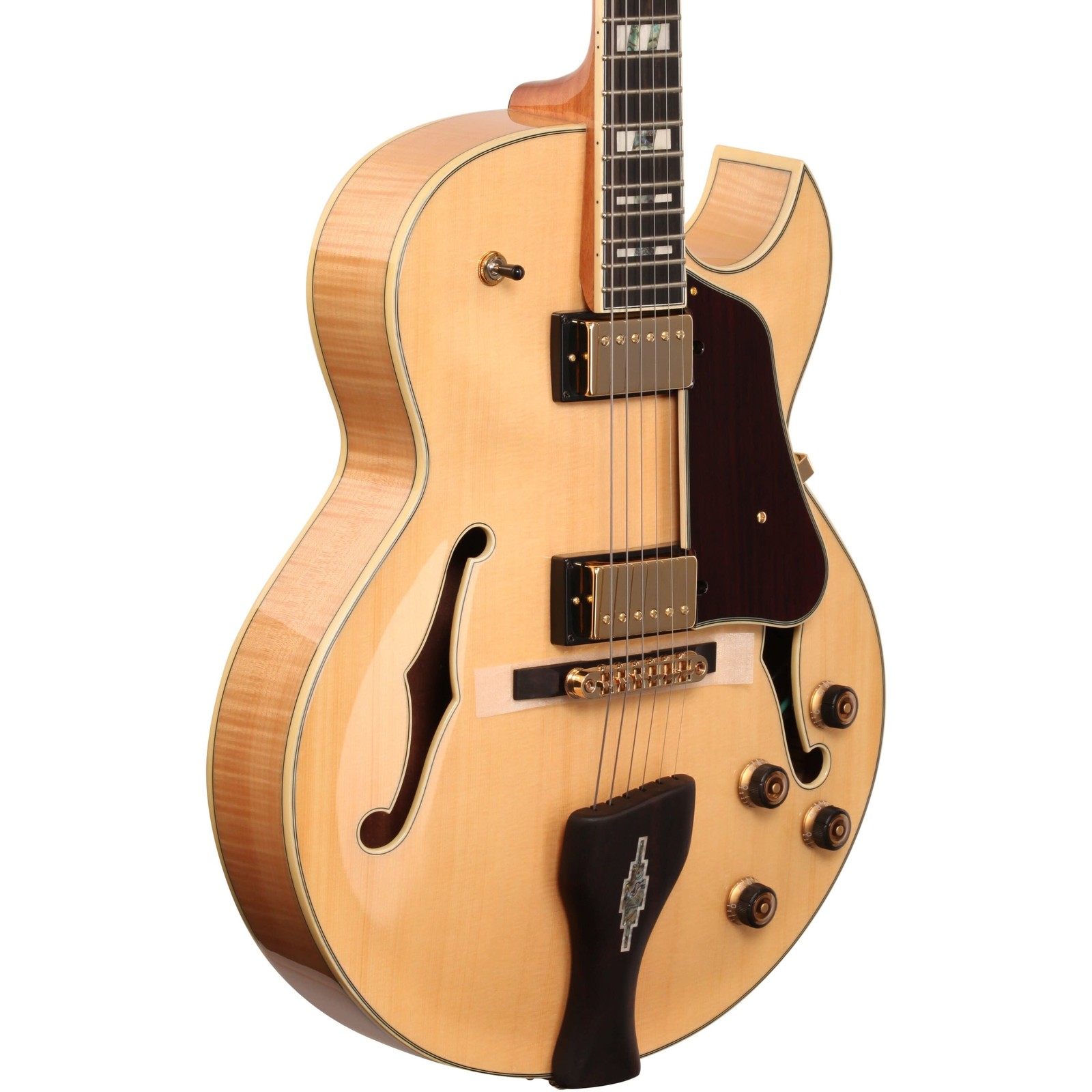 Ibanez LGB30 George Benson Signature Hollow Body Guitar, Natural w/ Case