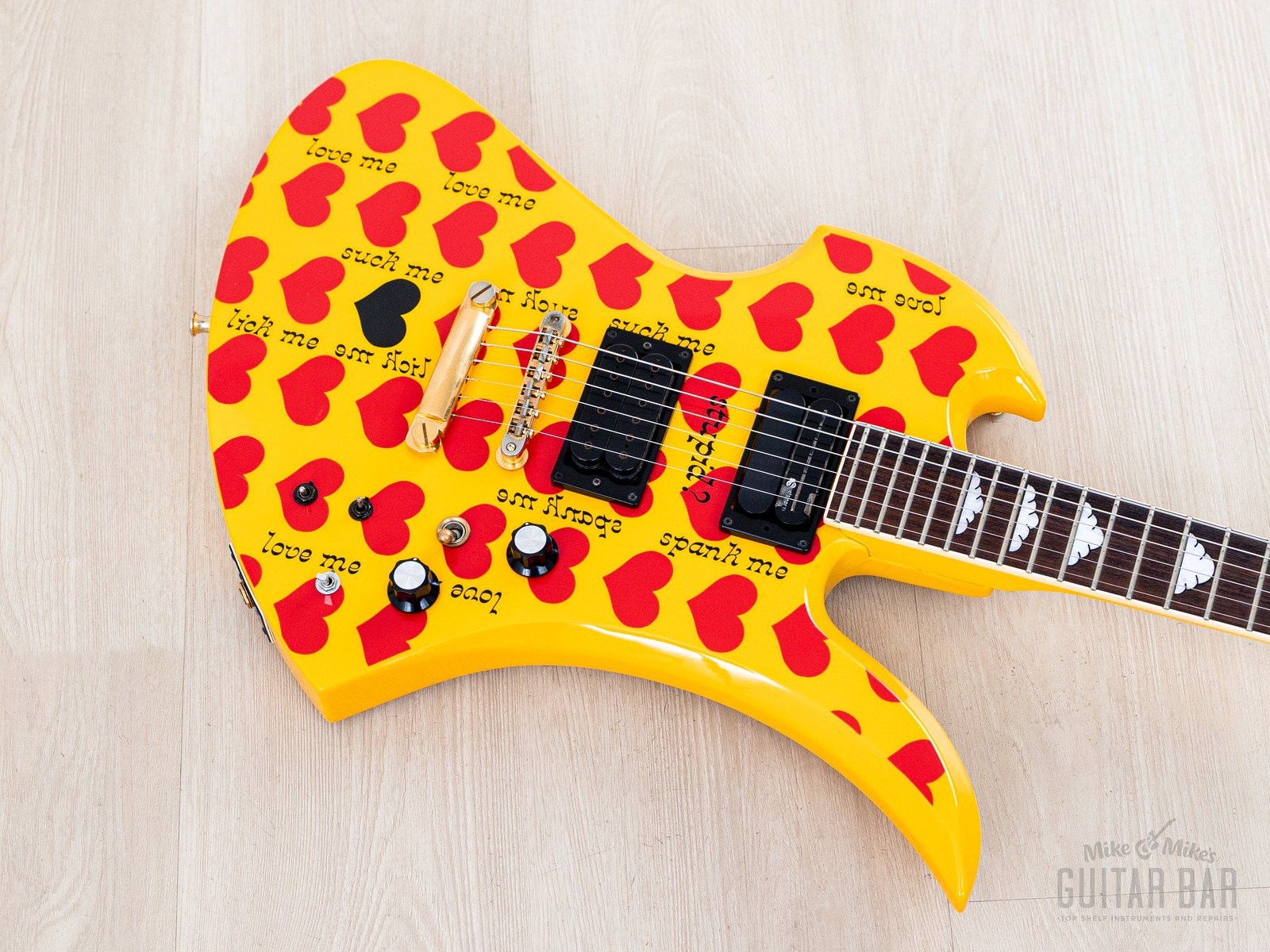 Burny Mockingbird MG-145S HY Hide X Electric Guitar w/ Sustainer, Japan