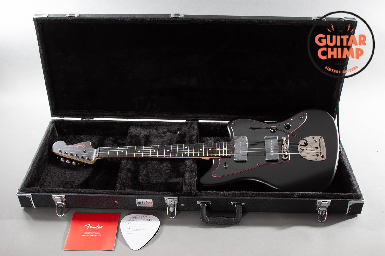 2025 Fender MIJ Japan Limited Hybrid II Jazzmaster Noir Black w/ HSC