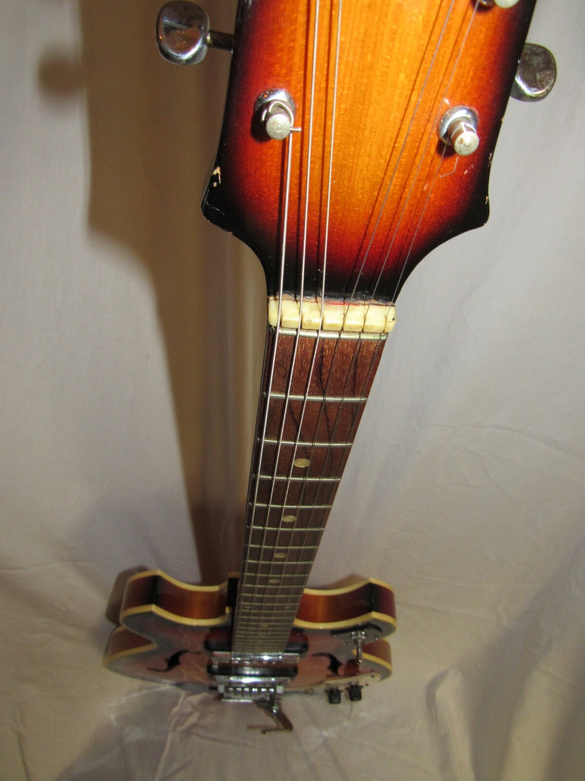 1964-1968 Teisco EP 2T Del Rey Electric Guitar “Dark Sunburst”
