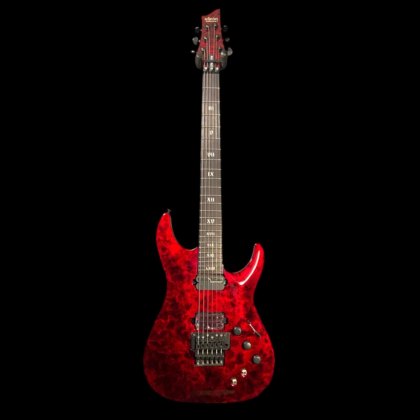 Schecter C-1 FR-S Apocalypse Electric Guitar – Red Reign