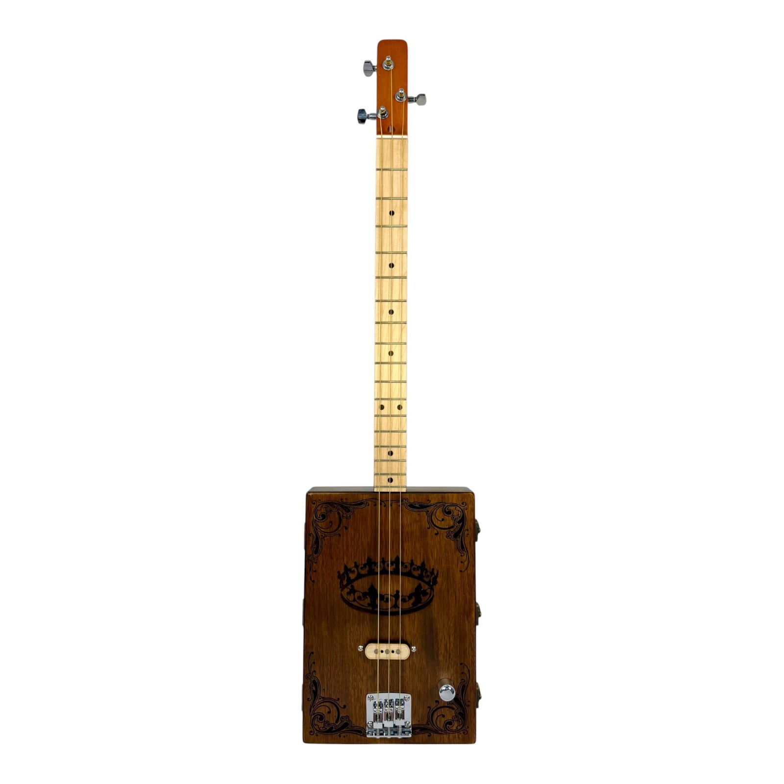 Haze Mahogany Cigar Box Guitar – Brown HX58 DIY kits
