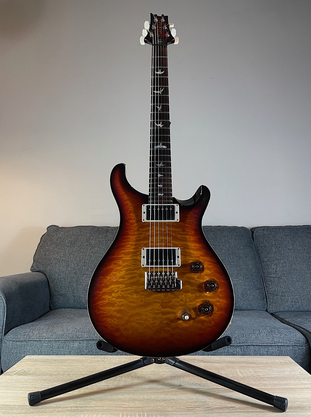 2014 PRS DGT (David Grissom) Wood Library “Quilted Artist Top” Sunset Burst