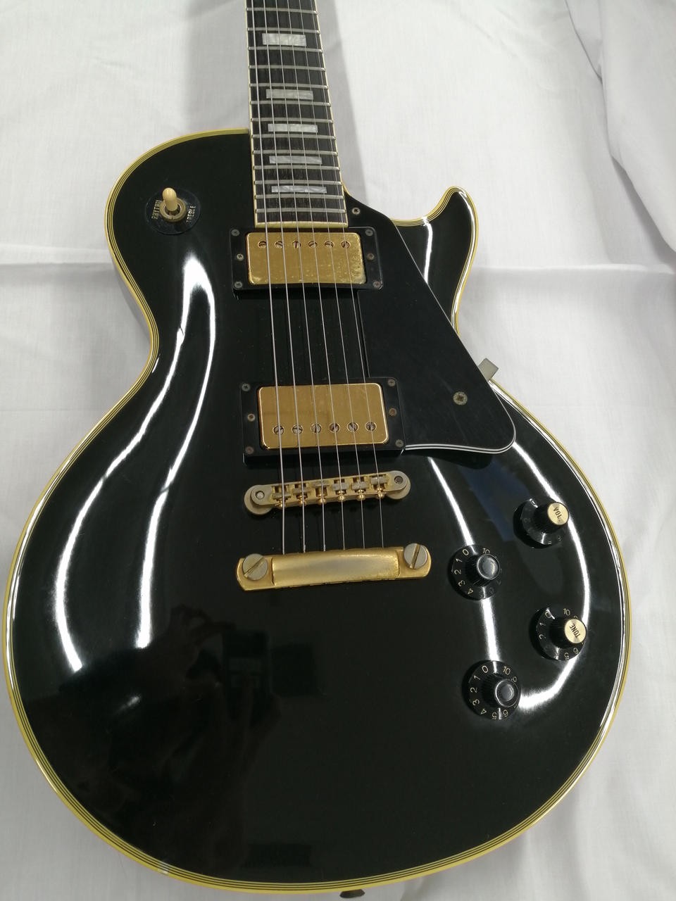 Greco EGW-800 LP Custom Type Black Electric Guitar JPN USED