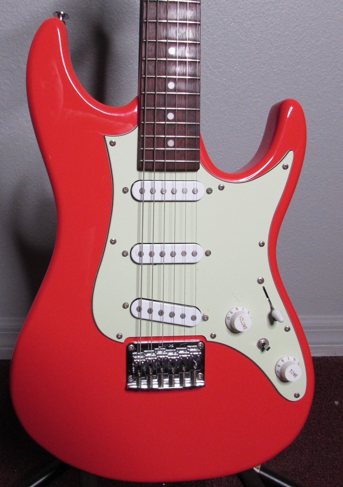 Ibanez AZES31 Two Tone Vermillion & Ivory Color 6 String Electric Guitar