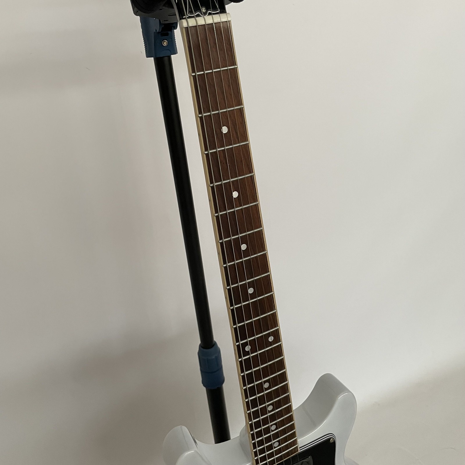 Solid Body White Electric Guitar Stainless Fret Dual P90 Pickups free shipping