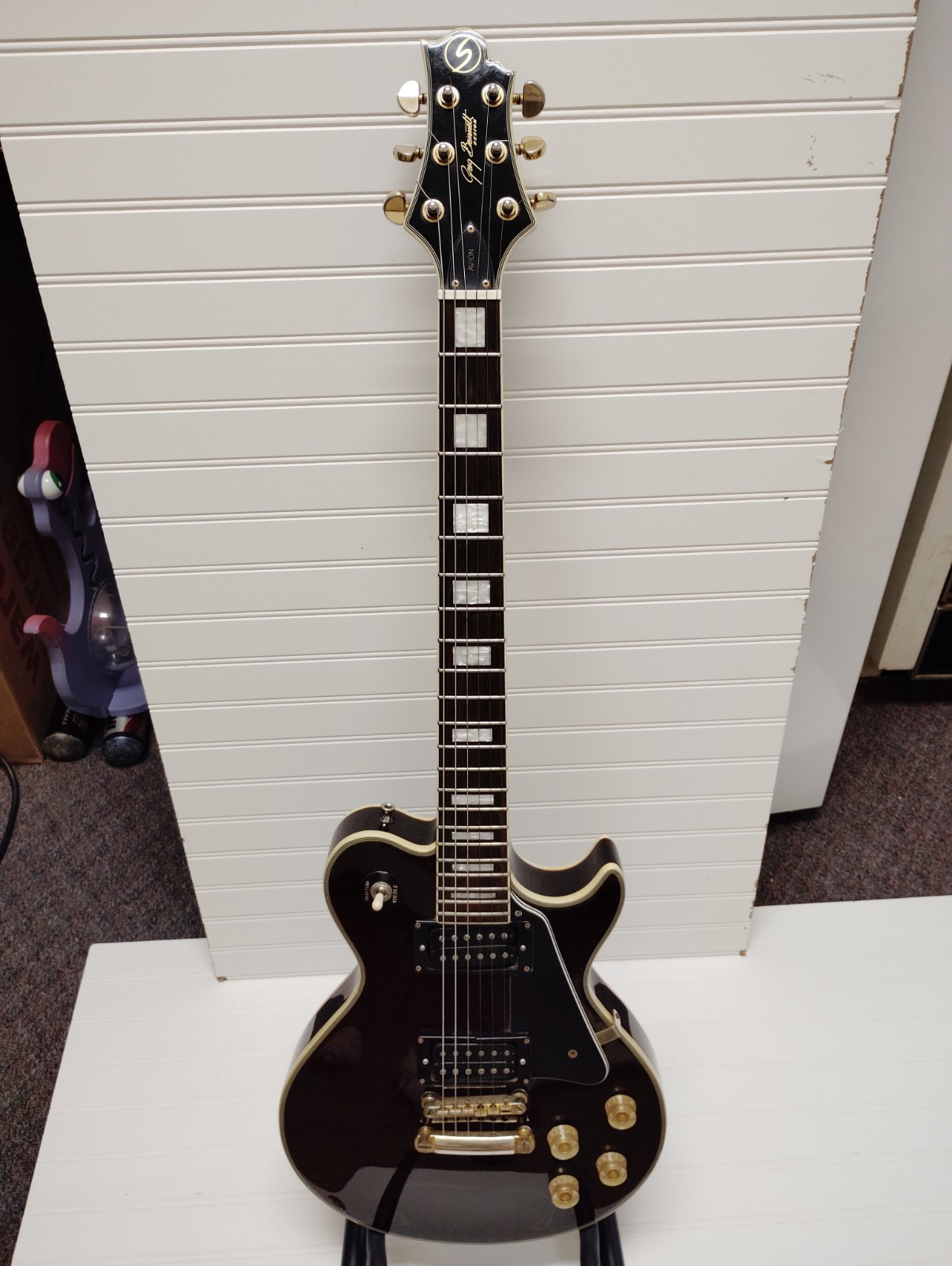 Rare Vintage Greg Bennett Samick Avion Electric Guitar Wine Red Made In Korea