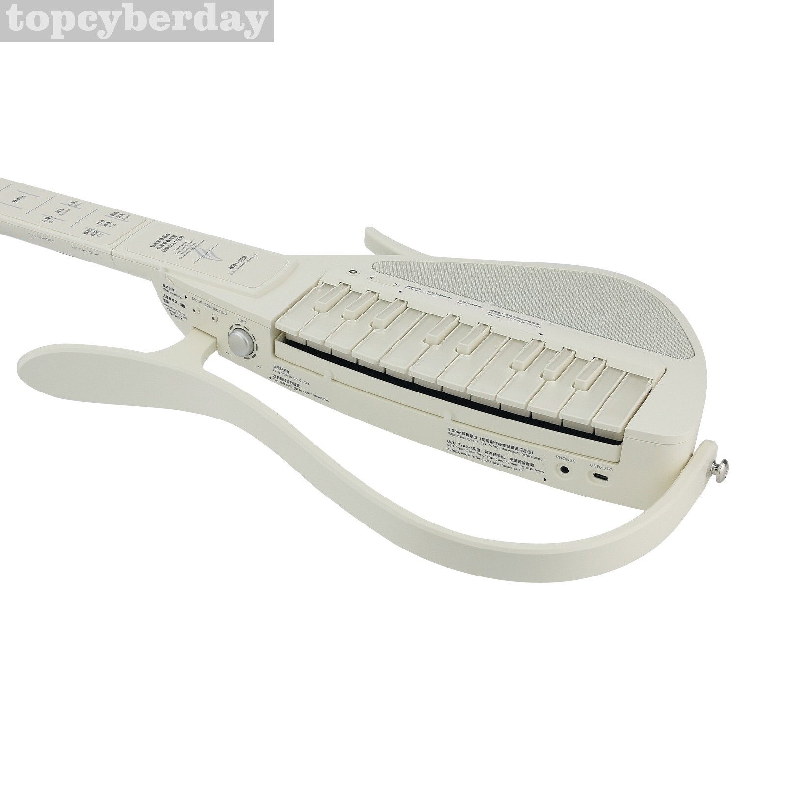 Cyber-G Multifunctional Electric Guitar Stringless MIDI Guitar for Music Solo