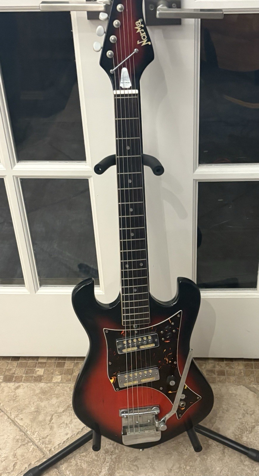 Vintage Norma EG 405-2 Electric Guitar – Red Sunburst