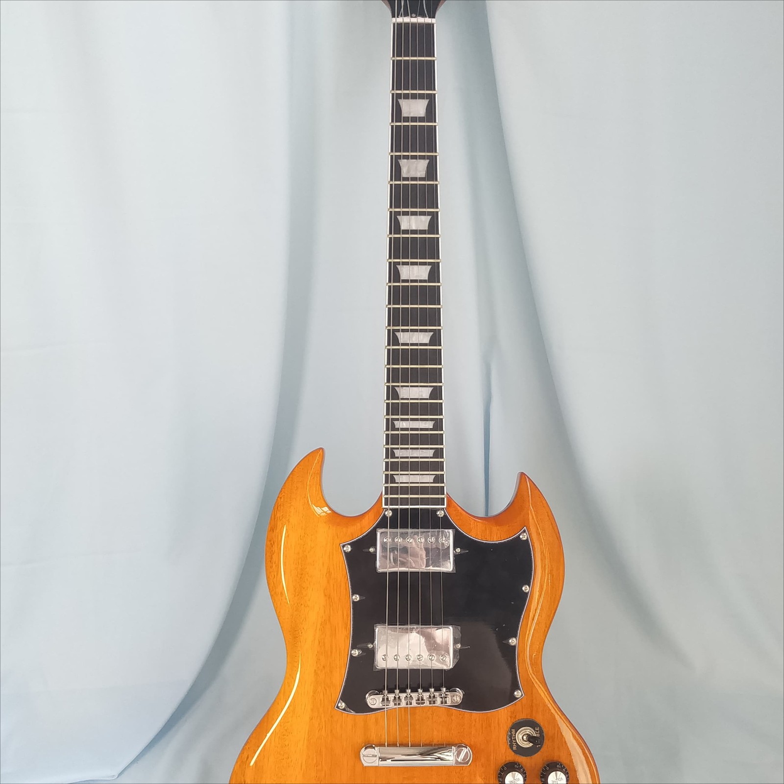 “Little Devil” Standard Natural Solid Body Electric Guitar Mahogany Body 22Frets