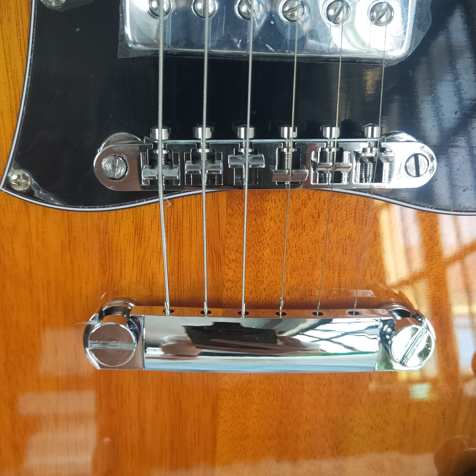 “Little Devil” Standard Natural Solid Body Electric Guitar Mahogany Body 22Frets