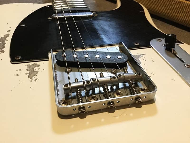 USA Relic Tele Style Electric Guitar Road Worn White by Nate’s Relic Guitars