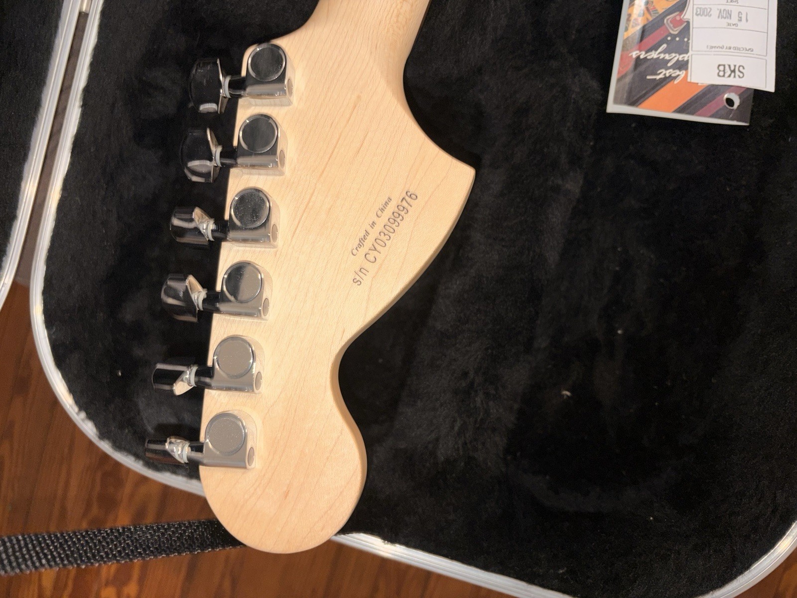 2003 Standard Squier Stratocaster Sienna Burst Body w/ Hard Case
