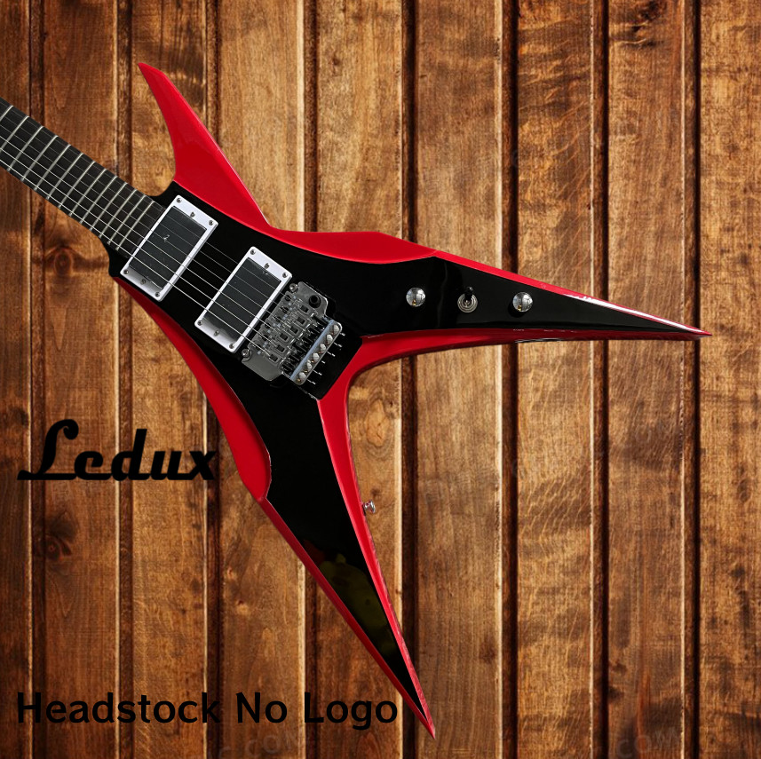 Red DBZ Bird Of Prey Electric Guitar Mahogany Body&Neck 6 String HH Pickup fats