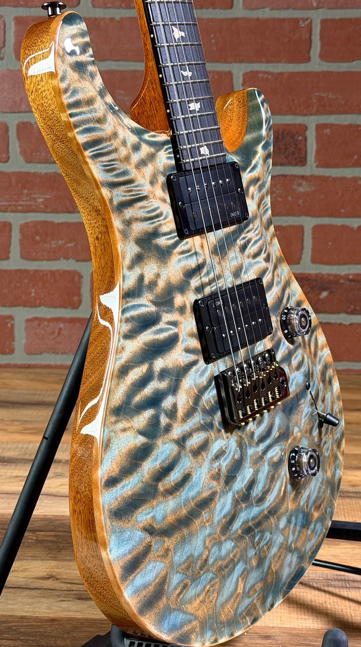 PRS Custom 24 Quilted Artist Top Electric Guitar – Faded Indigo (with Natural
