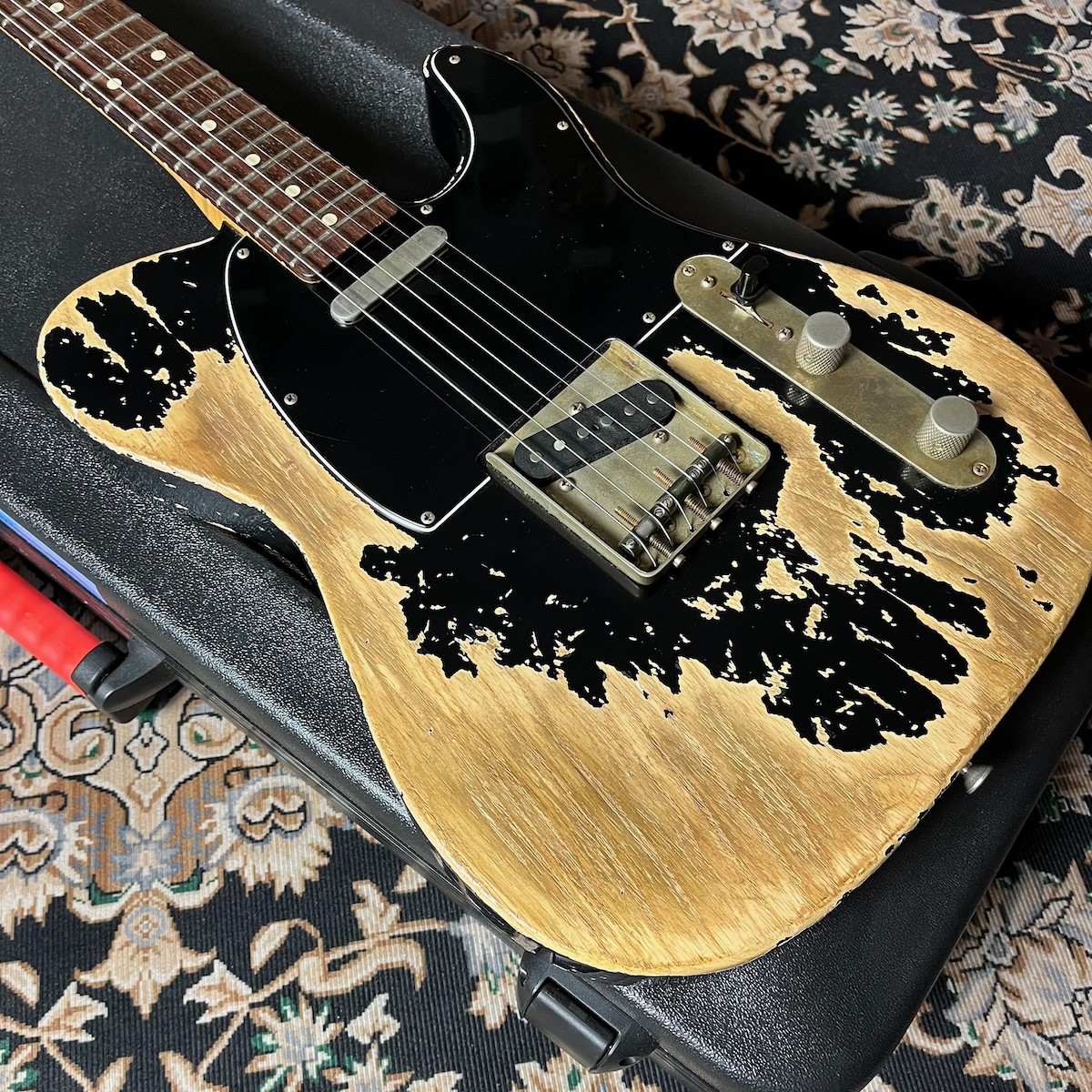 Xotic XTC-1 Black MH Super Heavy Aged ASH 4A Roasted Flame Maple Rose Wood FB 20