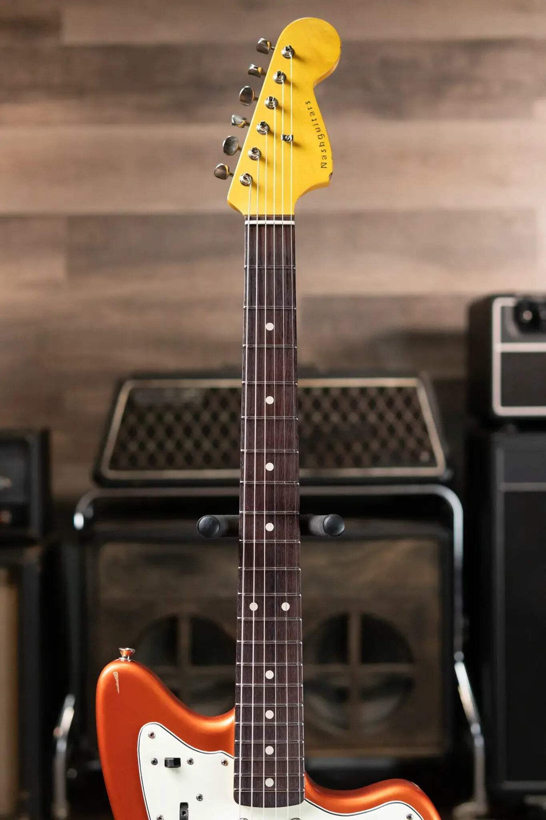 Nash JM-63 Electric Guitar – Candy Tangerine with Hardshell Case