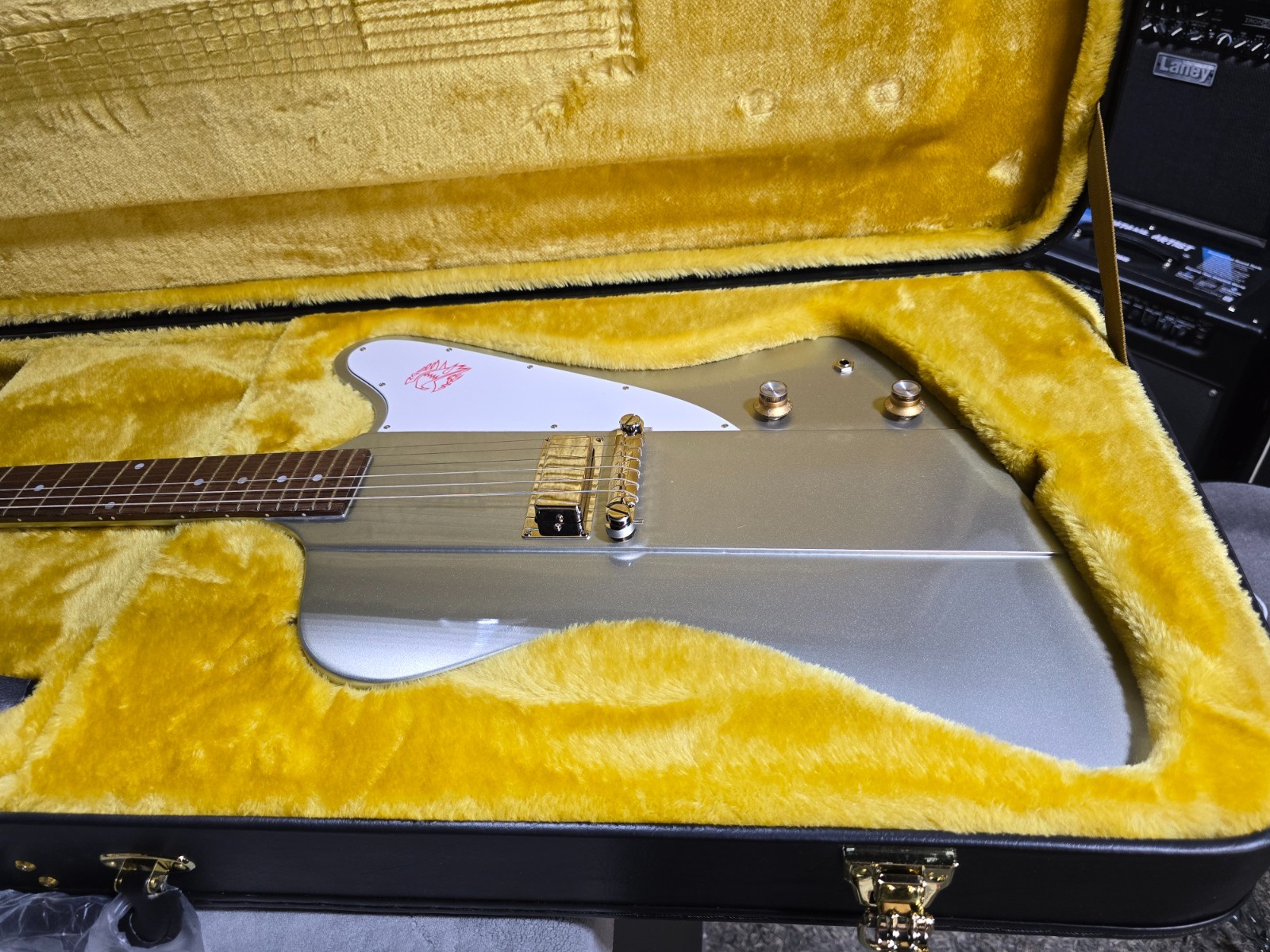 Epiphone 1963 Firebird I – Silver Mist W/ OHSC & PLEK*D #154