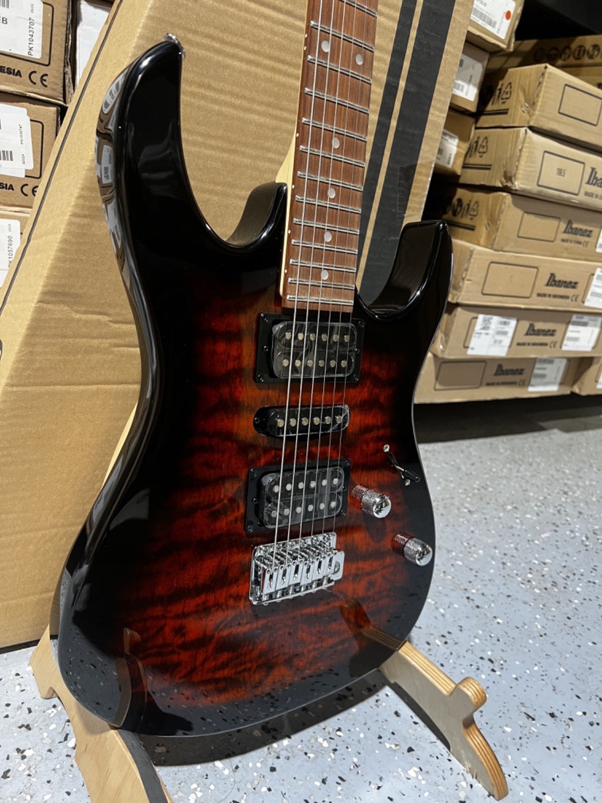 Ibanez Gio GRX70QA Electric Guitar – Sunburst