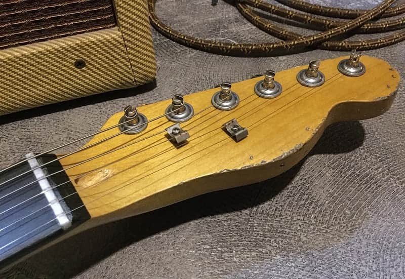 USA Relic Tele Style Electric Guitar Road Worn White by Nate’s Relic Guitars