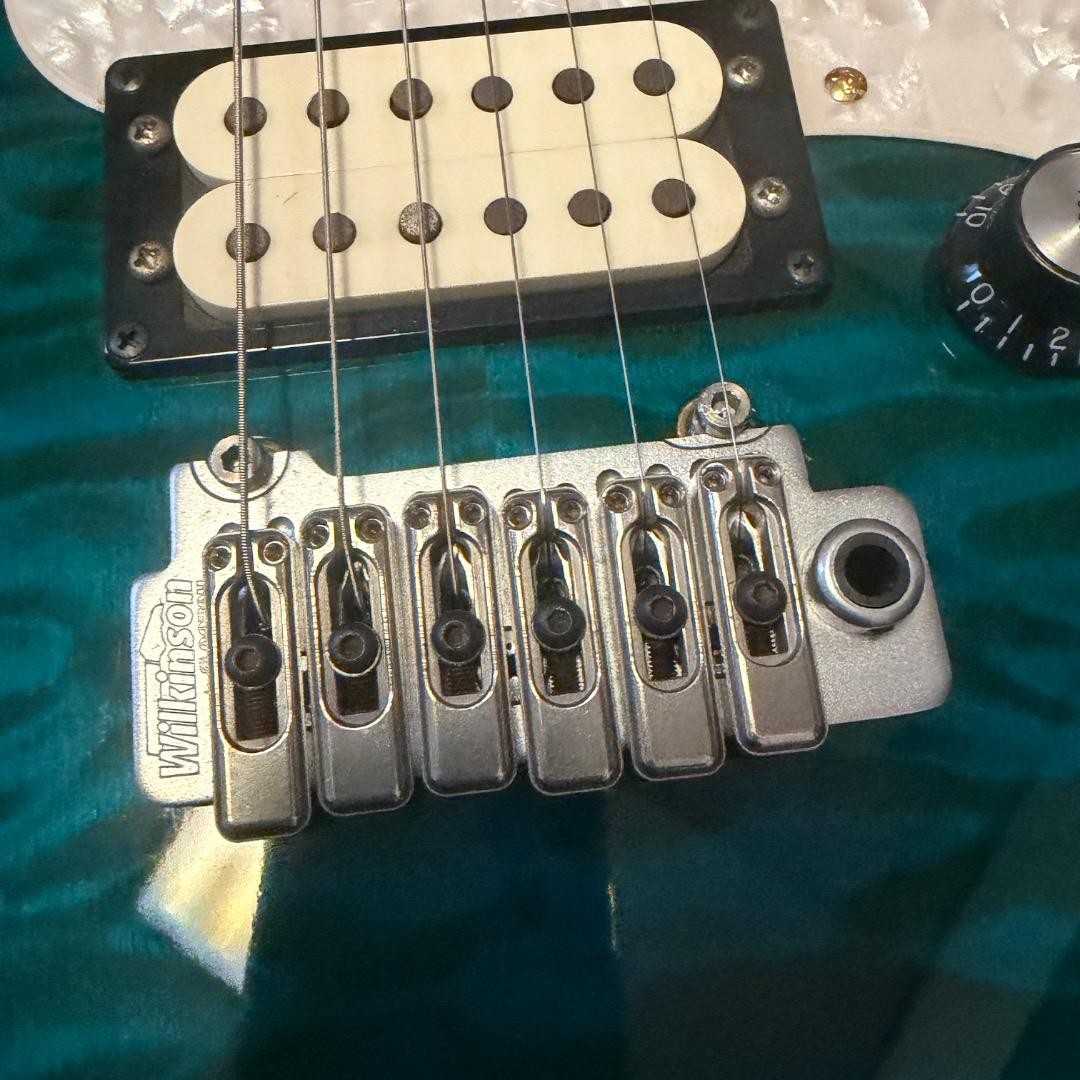 Electric Guitar Yamaha PAC604WH 1997 Emerald Green HSS Taiwan