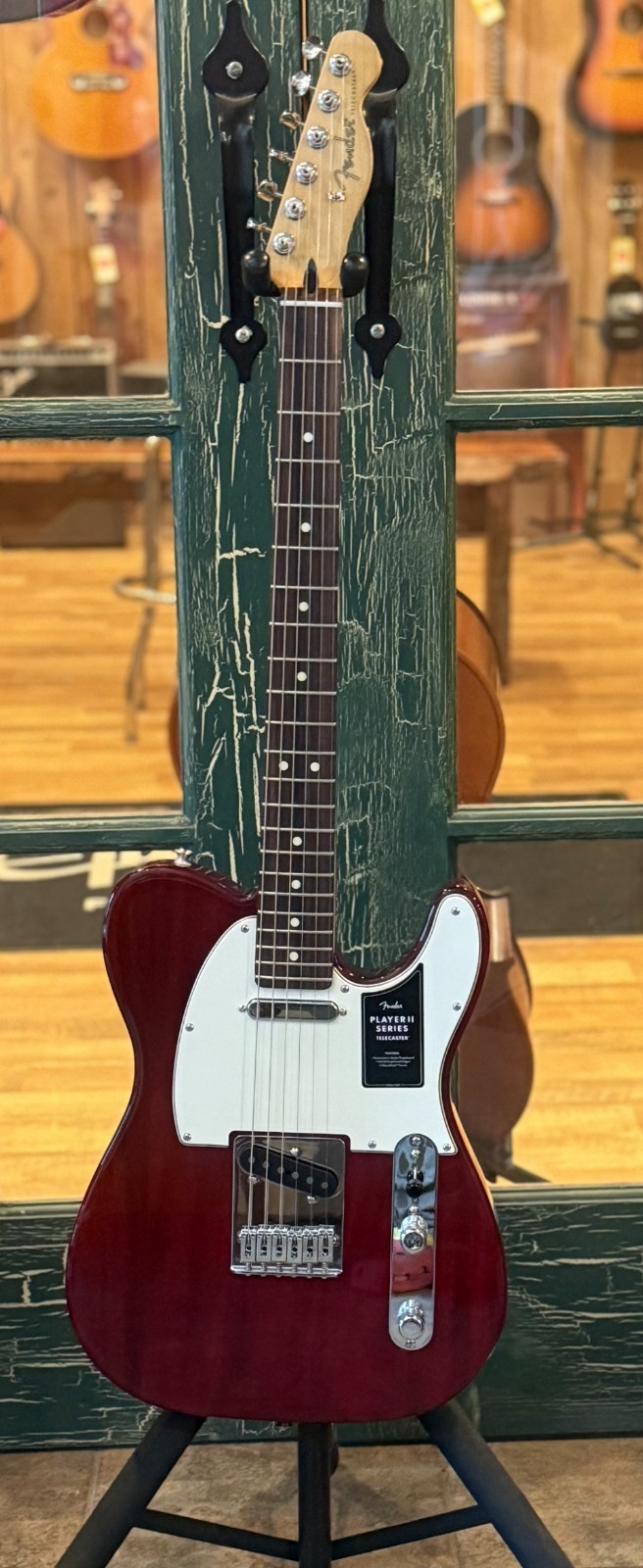 2026 Fender Player II Telecaster Mexi Electronic Guitar Transparent Cherry