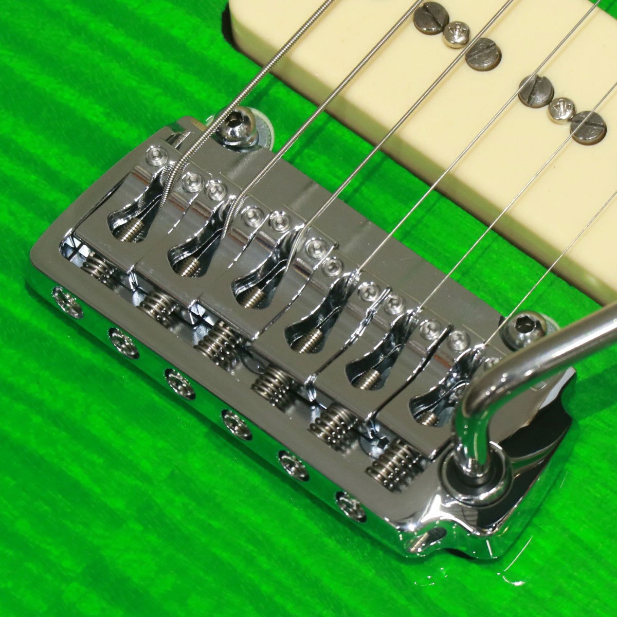 Valenti Guitars Nebula Carved Semihollow Green Used Electric Guitar