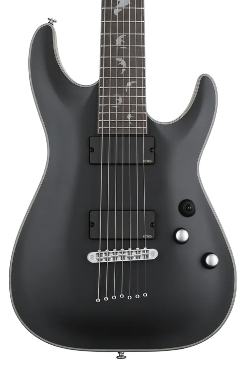 Schecter Damien Platinum 7 – Satin Black
