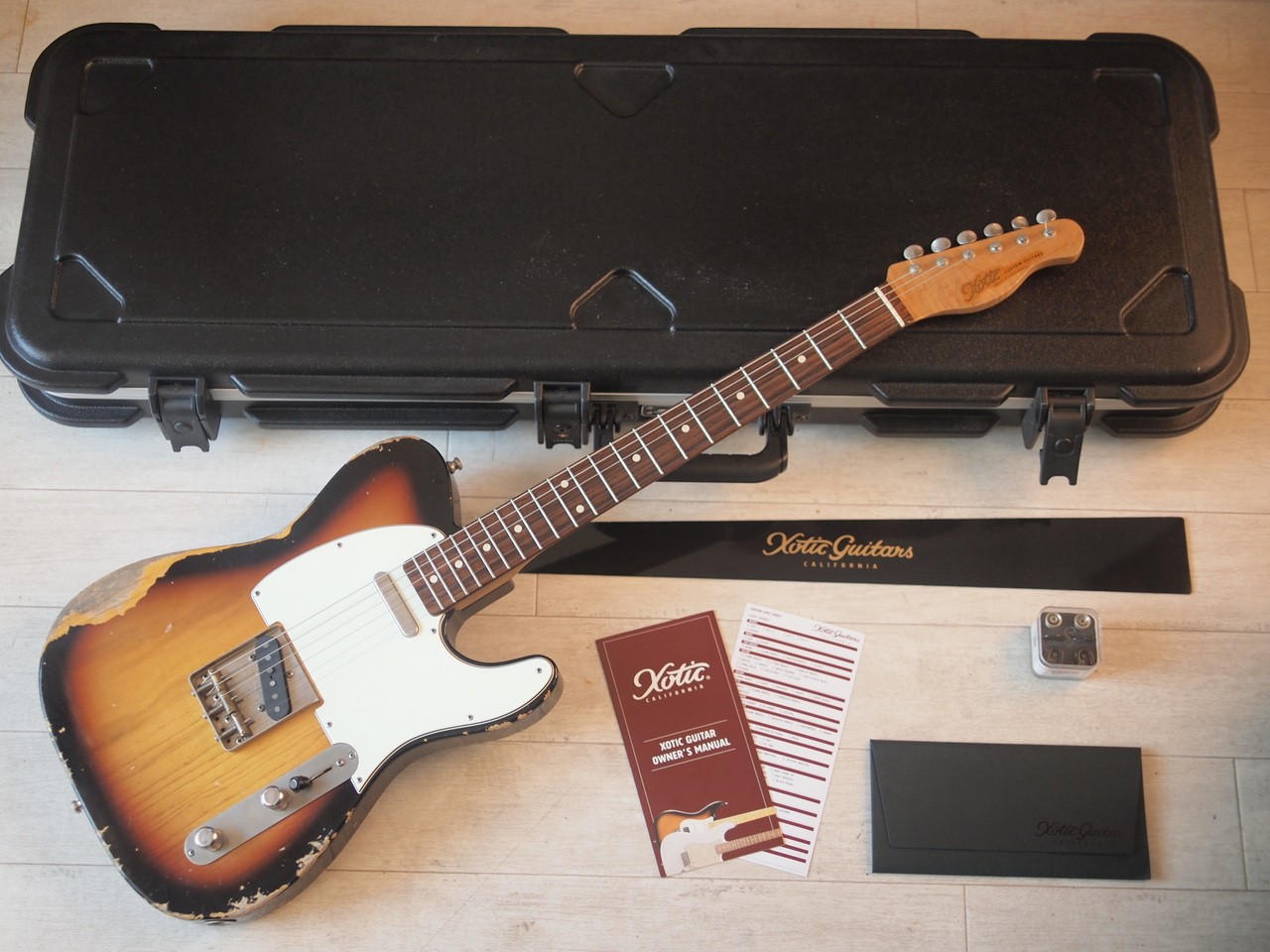 Xotic XTC-1 Sunburst Heavy Aged – Roasted Flame Maple Neck Electric Guitar