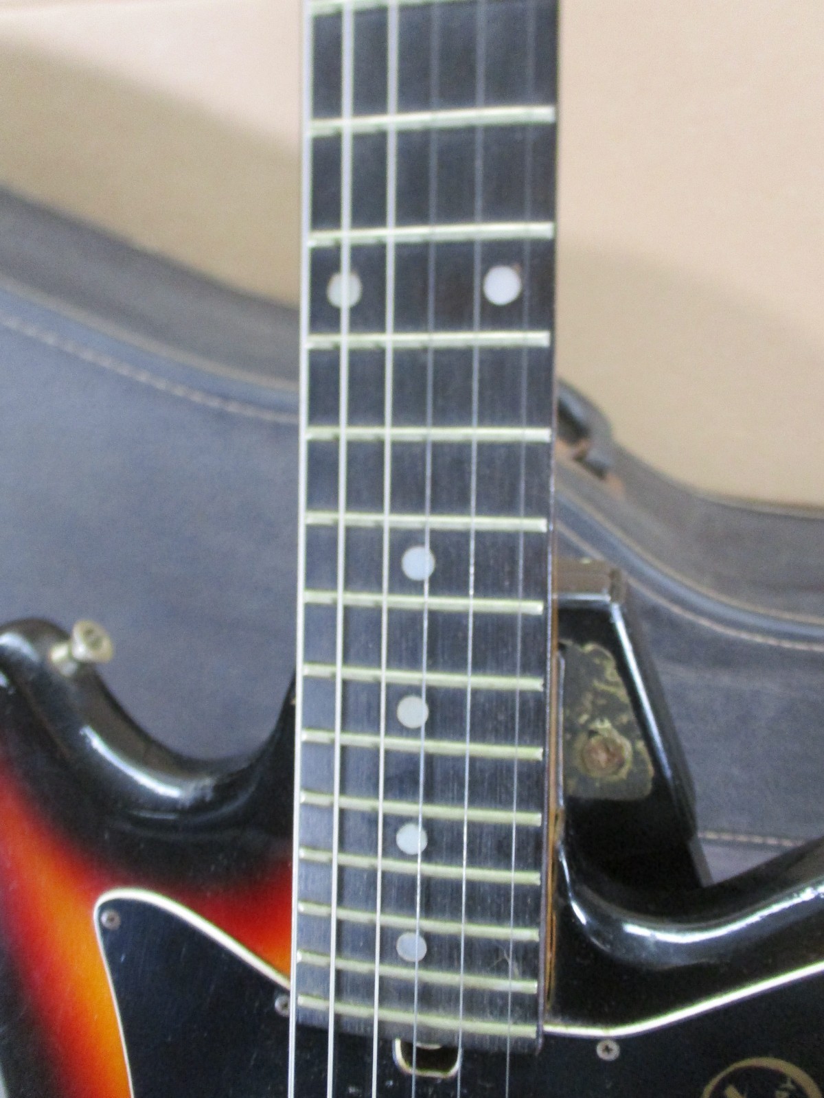 Vintage 1970’s Kay Teisco ET-200 Electric 6-String Guitar Sunburst with Whammy