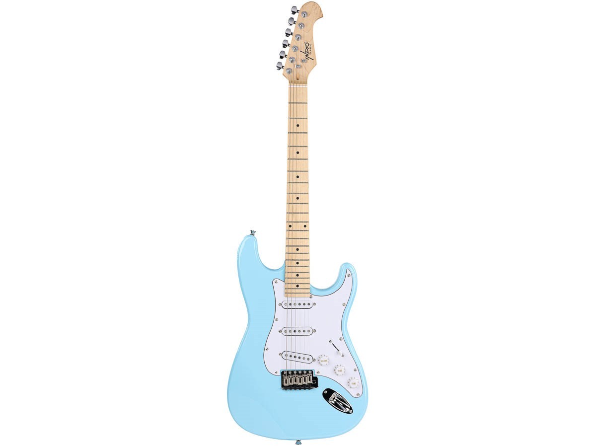 Monoprice Solid Ash Electric Guitar w/ Gig Bag Right Wilkinson Bridge SSS Pickup