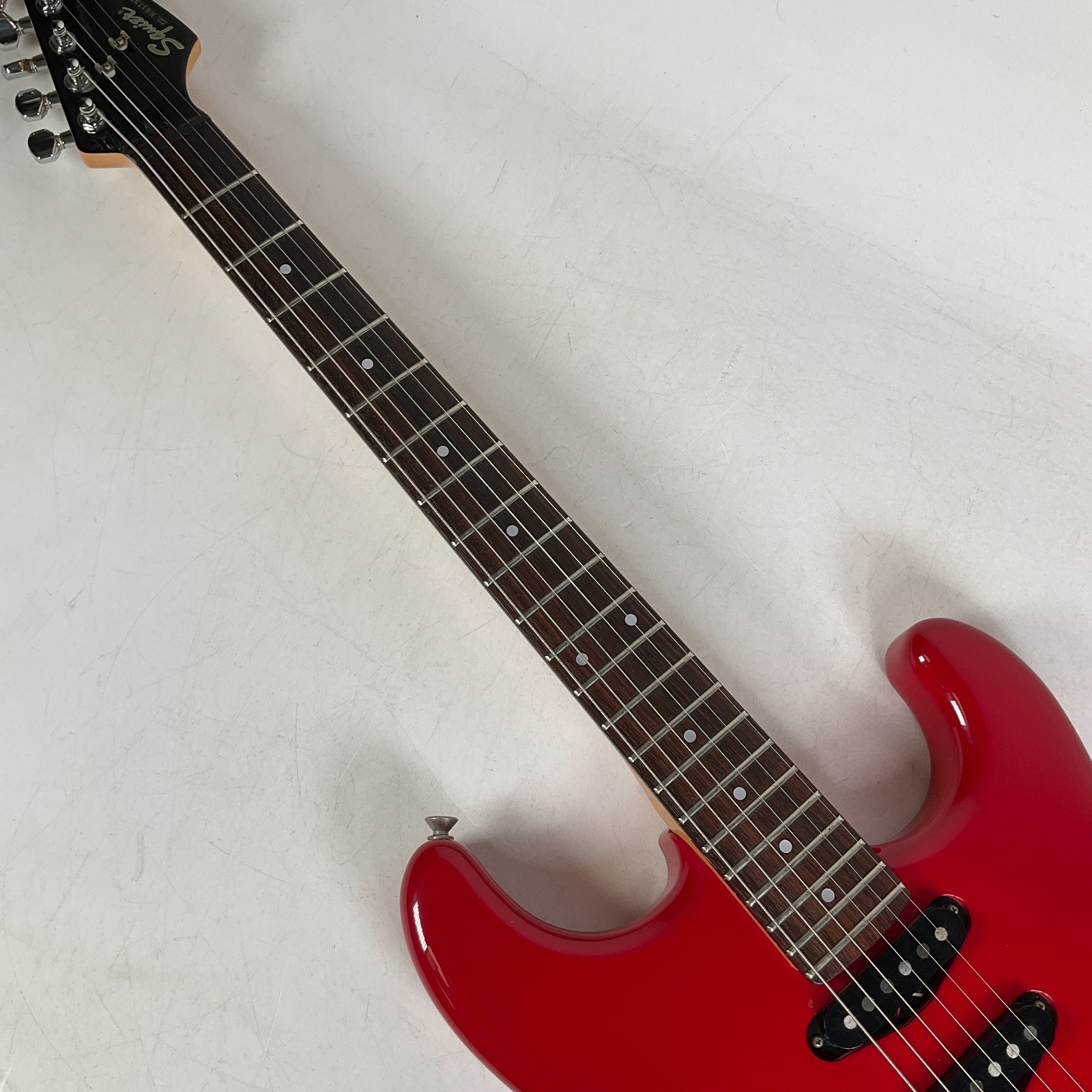 Vintage 1986 Squier Contemporary Fender Stratocaster Electric Guitar Red Japan