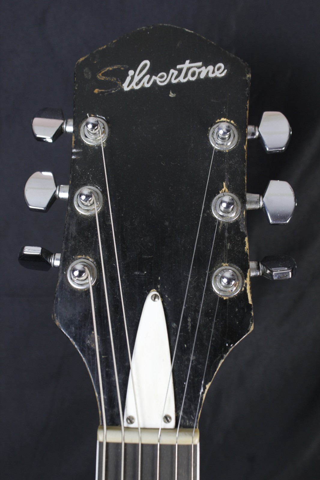 1960 Silvertone H1427 Espanada Black Hollowbody Electric Guitar Harmony H62