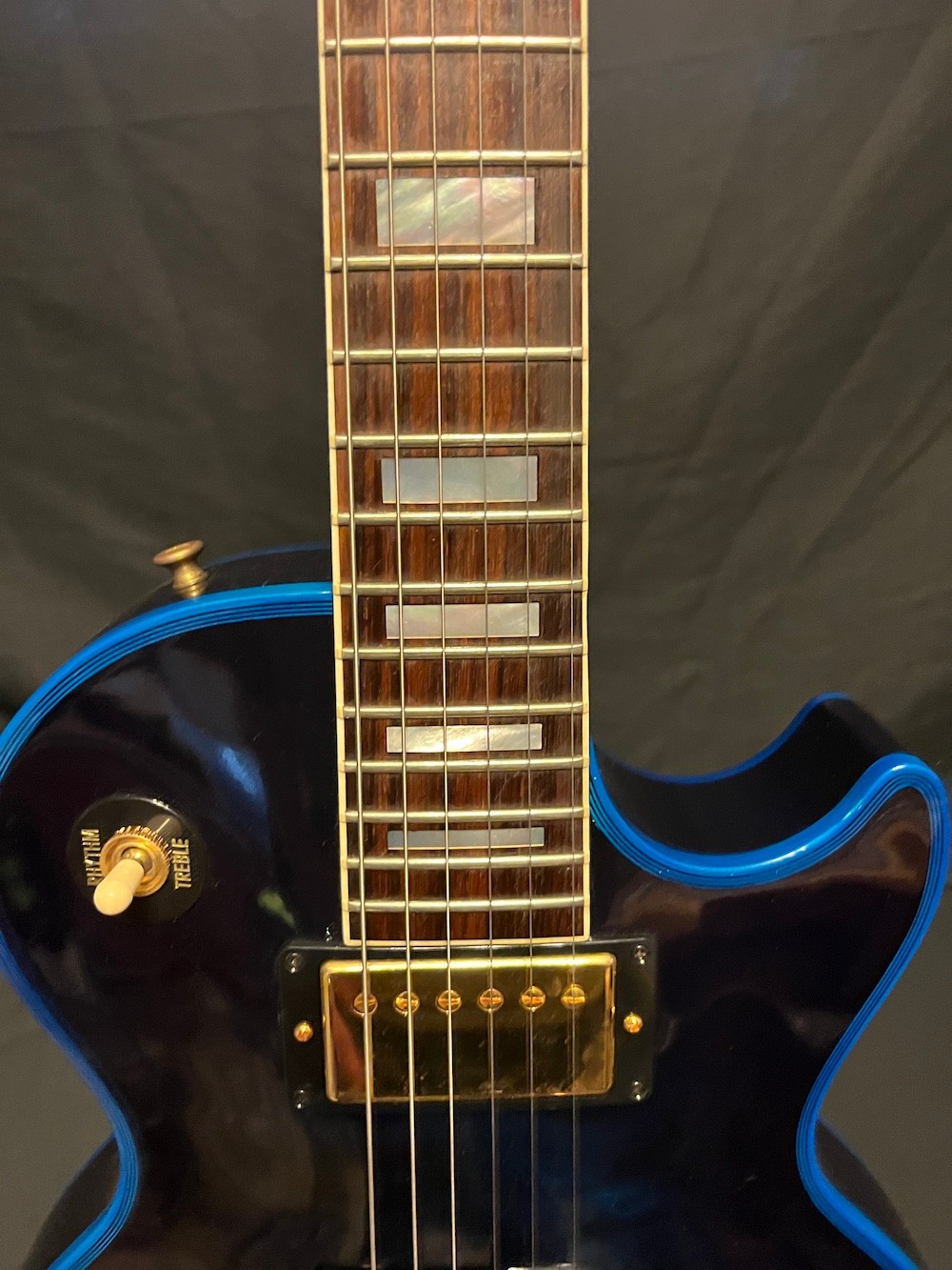 2012 Gibson Custom Shop Les Paul Custom Quilt Top Blue Widow Guitar W/COA/OHSC