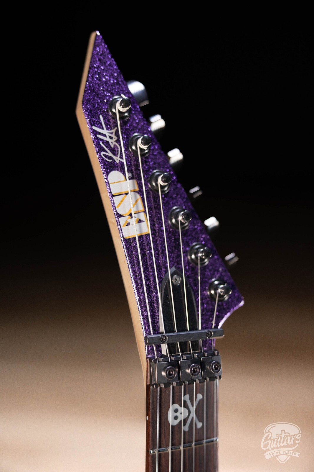 ESP KH-2 Kirk Hammett Signature Custom Shop Guitar – Purple Sparkle