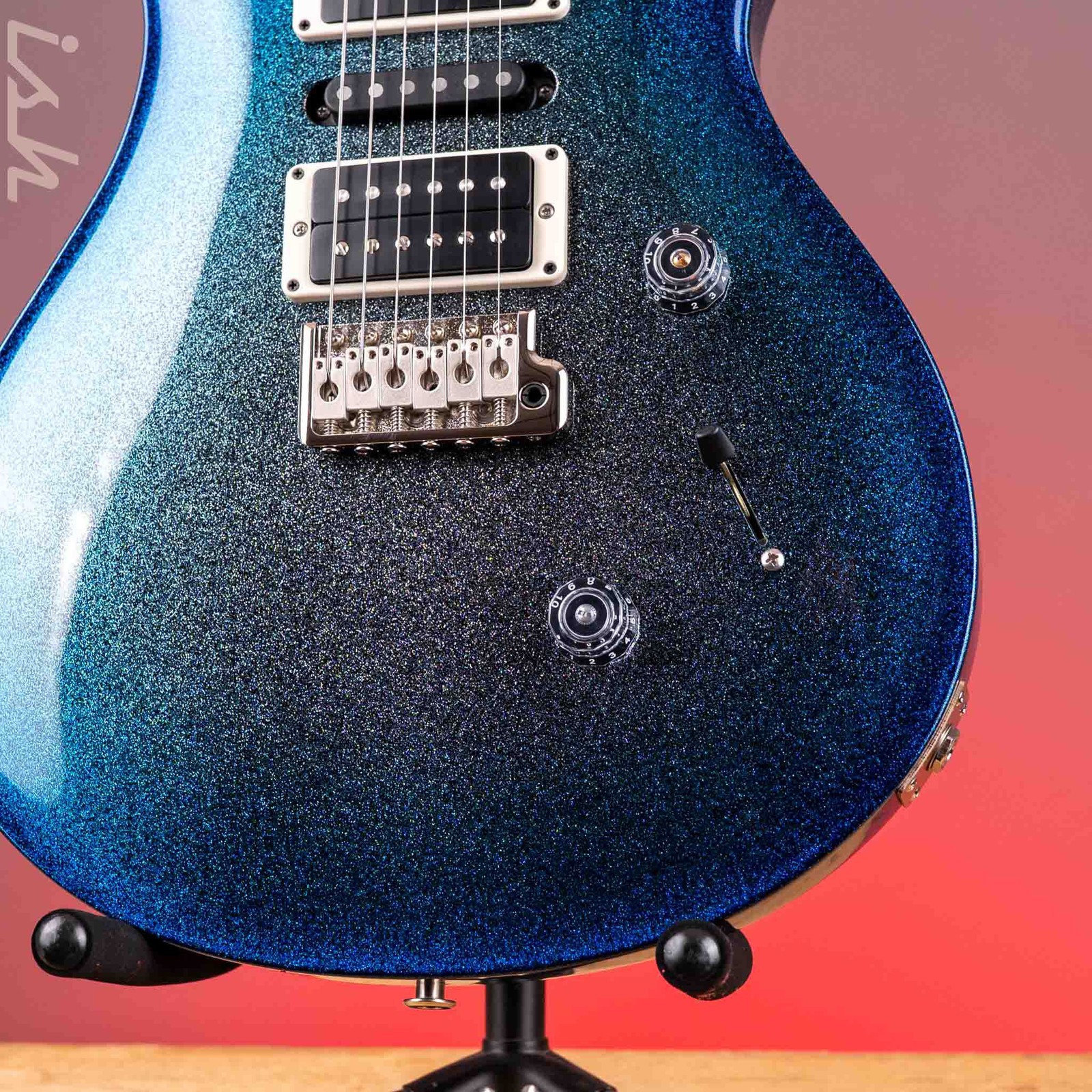 PRS CE 24 Special Blue Burst Holoflake Sprayer’s Choice w/ Black Satin Neck