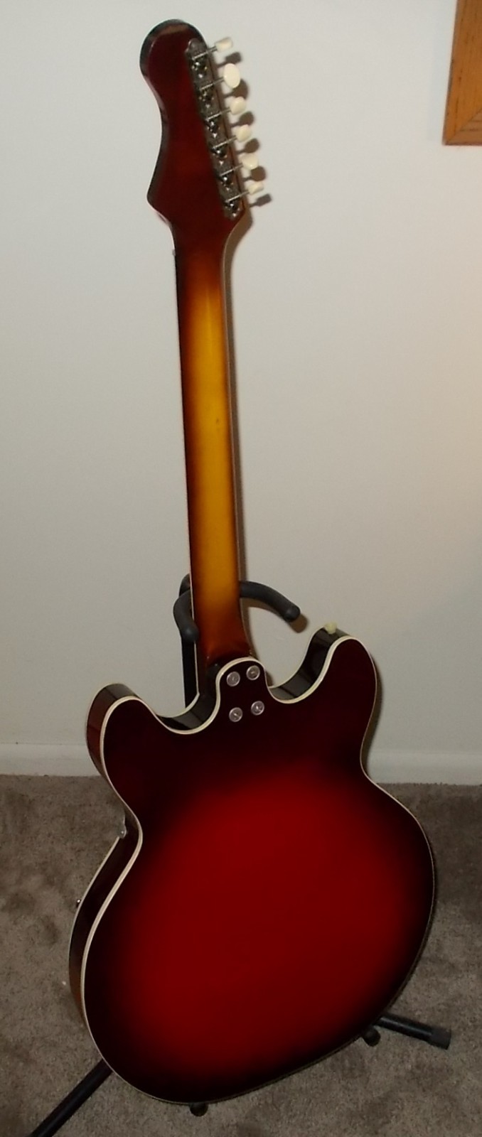 1969 Harmony built H54-1 electric guitar labeled Barclay USA XLT-cond W/case