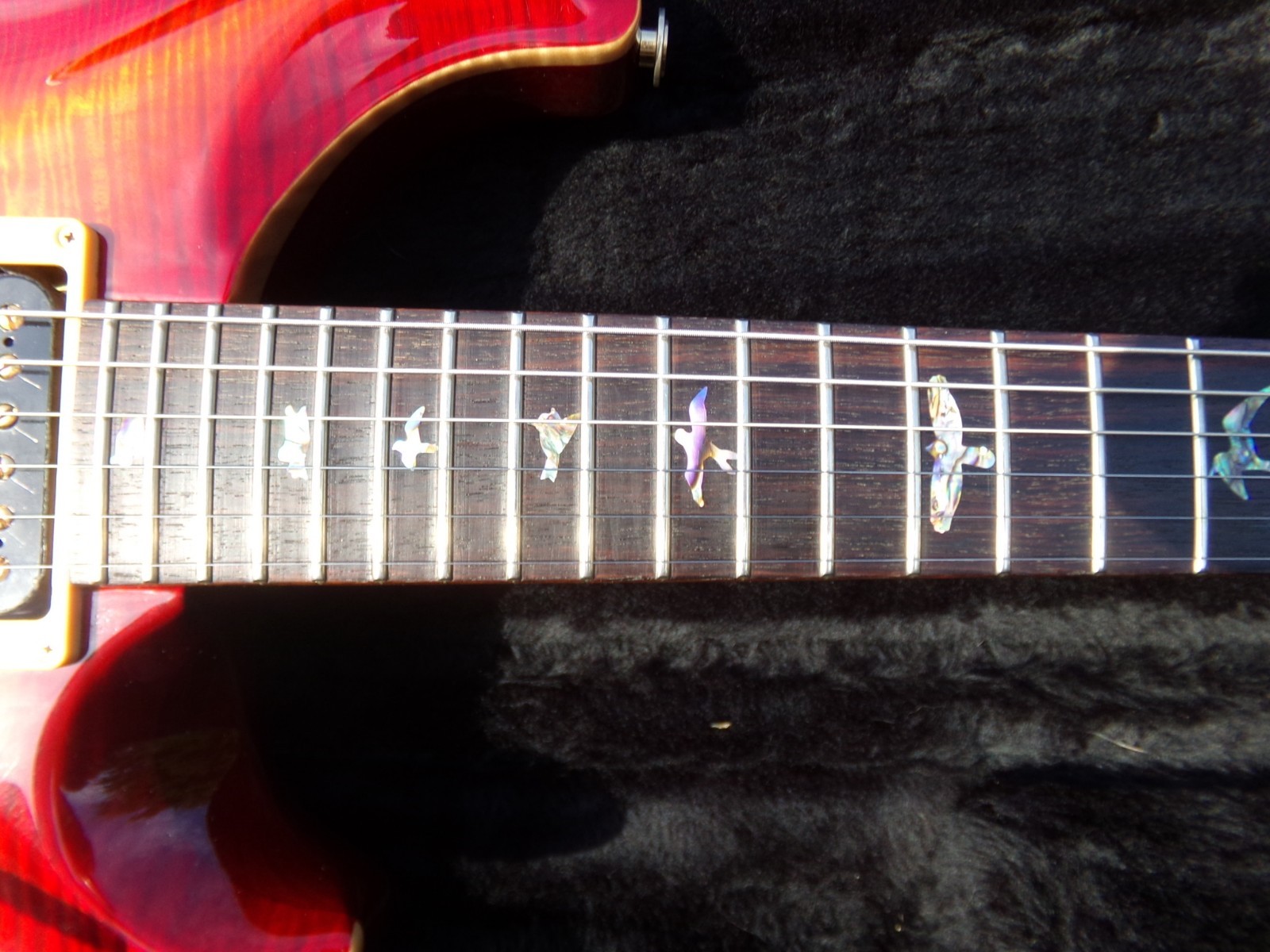 1999 PRS Custom 24 Artist model – Cherry Sunburst highly flamed curly maple top