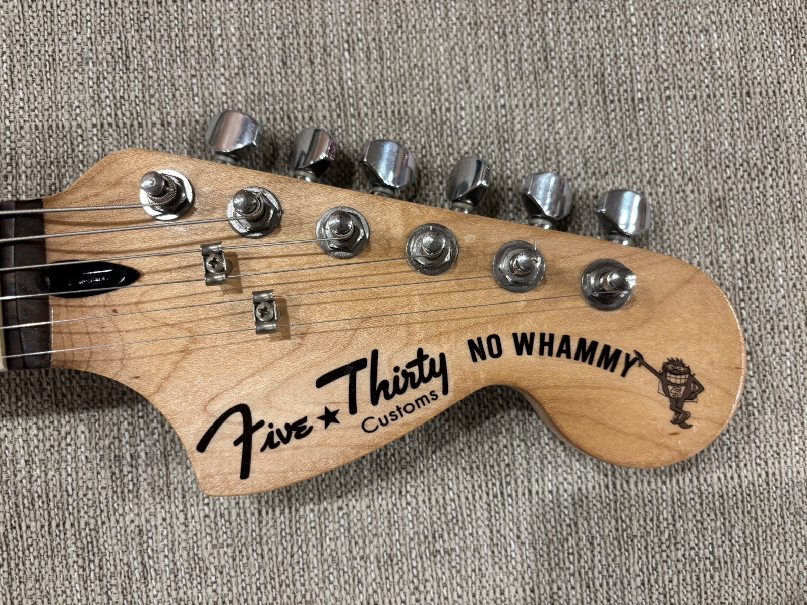 Custom Hardtail Stratocaster – Blue to Purple Nebula