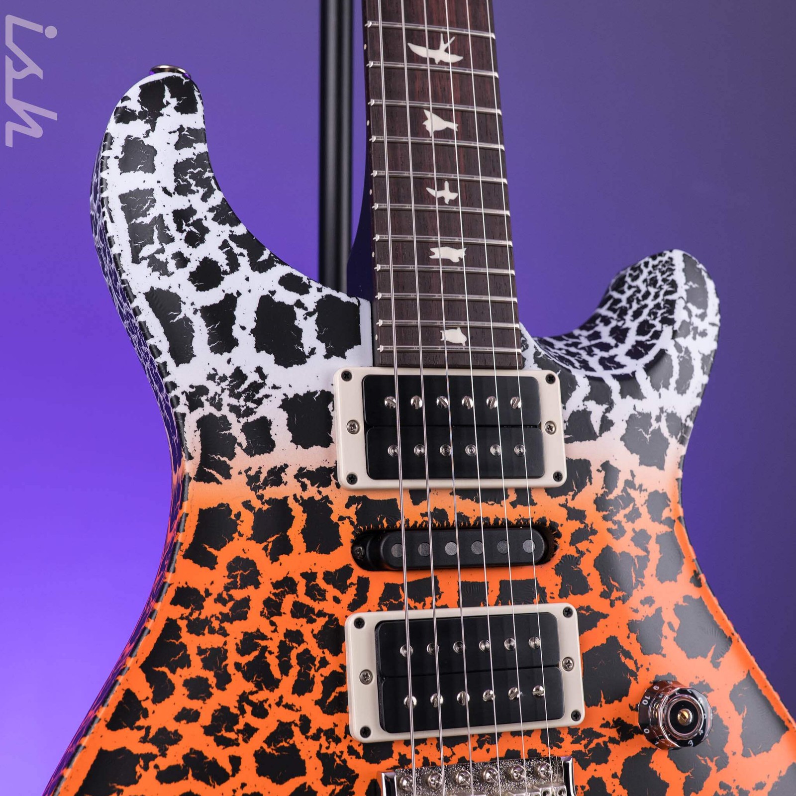 PRS CE 24 Special Candy Corn Crackle w/ Black Satin Neck