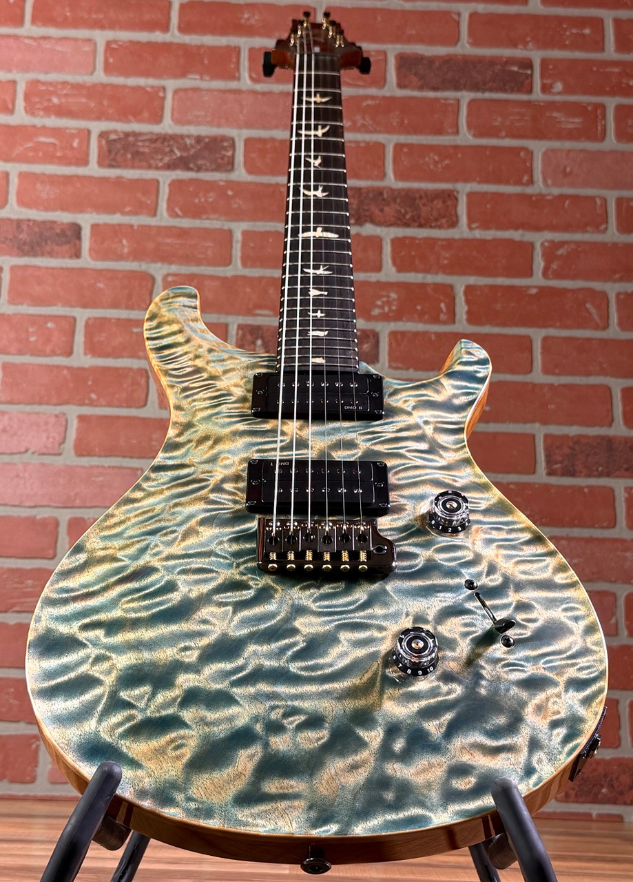 PRS Custom 24 Quilted Artist Top Electric Guitar – Faded Indigo (with Natural