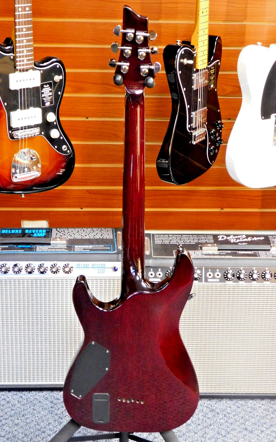 2007 Schecter Hellraiser C-1 Electric Guitar w/ Case! Black Cherry! VERY NICE!!!