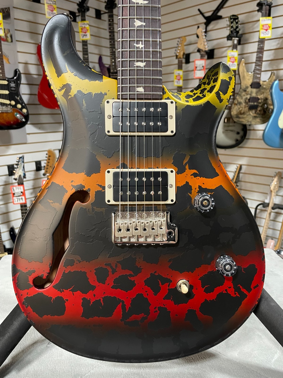 PRS CE 24 Semi Hollow 2025 – Sprayers Choice w/ Gig Bag & PLEK*D #398