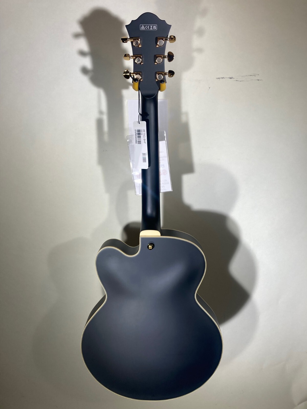 Ibanez Hollow Electric Guitar AF75G-BKF Artcore Pro-SetUp