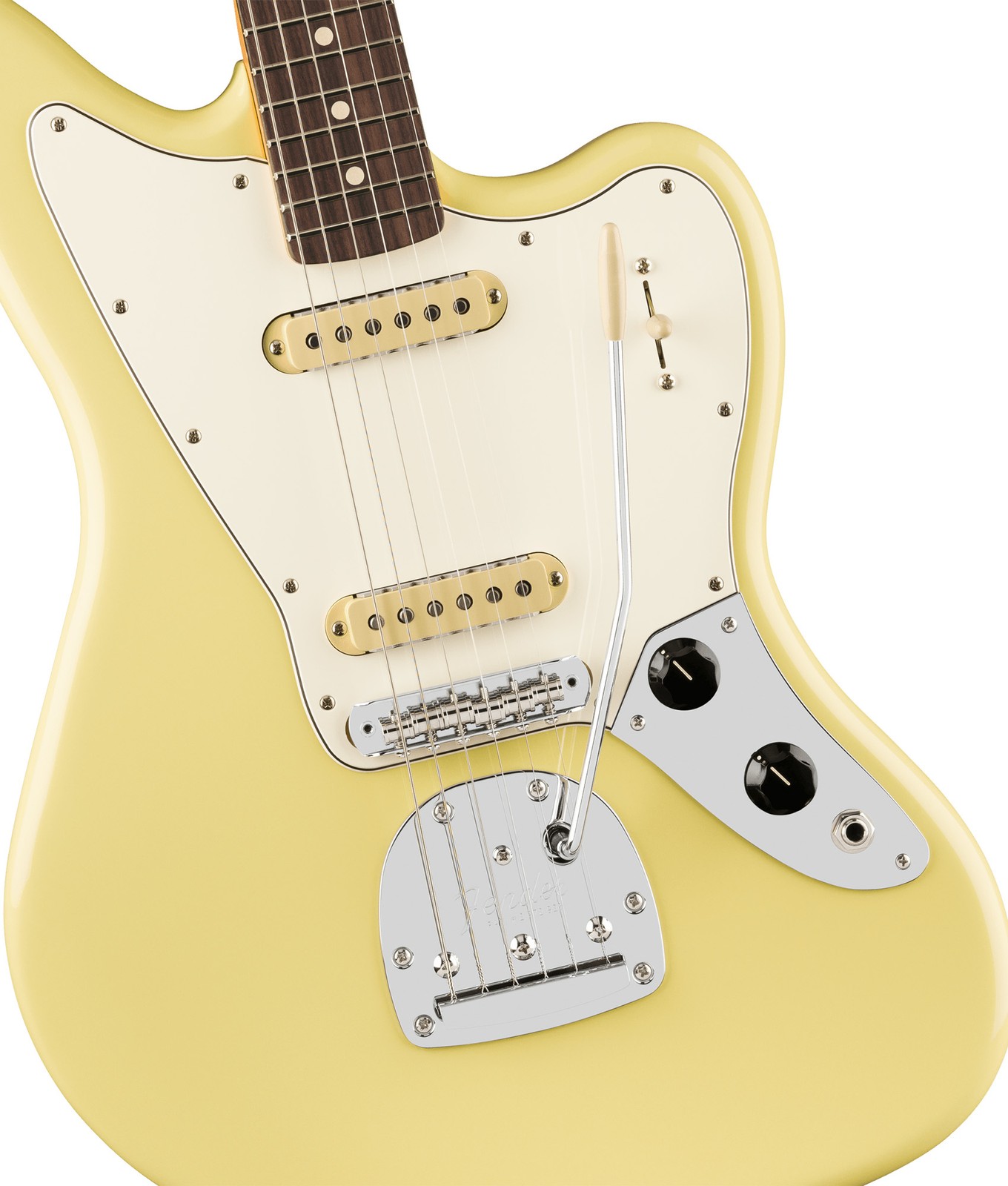 Fender Player II Jaguar – Hialeah Yellow w/ Cleaning Kit