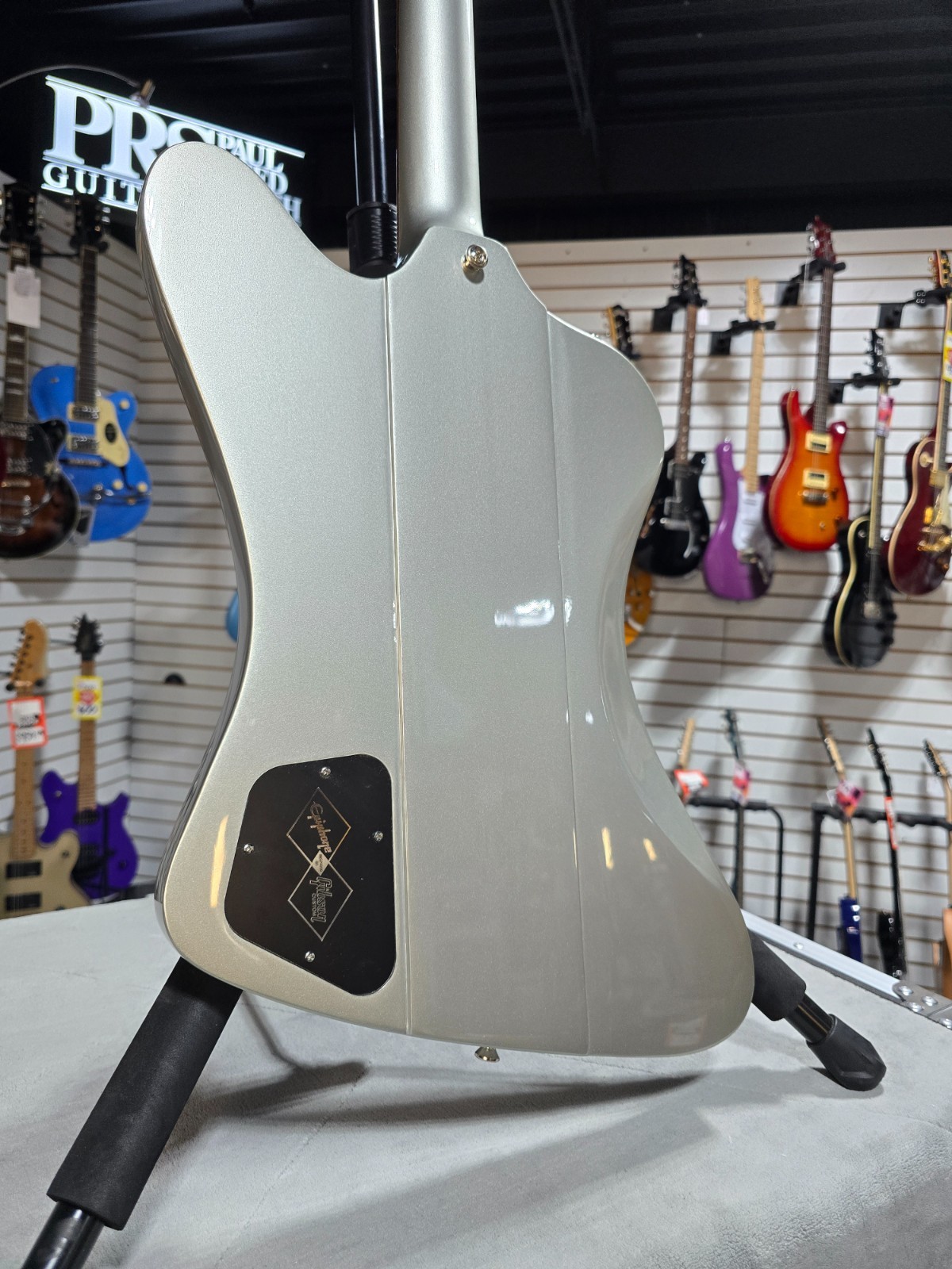 Epiphone 1963 Firebird I – Silver Mist W/ OHSC & PLEK*D #154